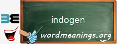 WordMeaning blackboard for indogen